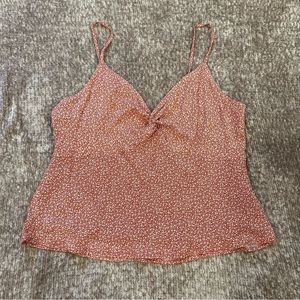 Abercrombie Pink Twisted Front Cami Tank Top